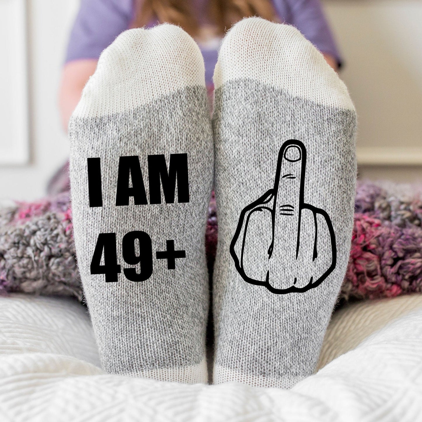 J'ai 49 ans et le majeur 50e anniversaire Chaussettes