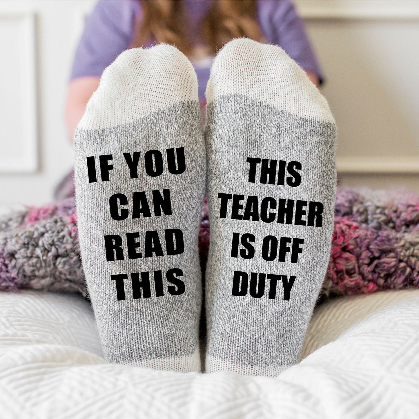 Si vous pouvez lire ceci, ce professeur est en congé Chaussettes