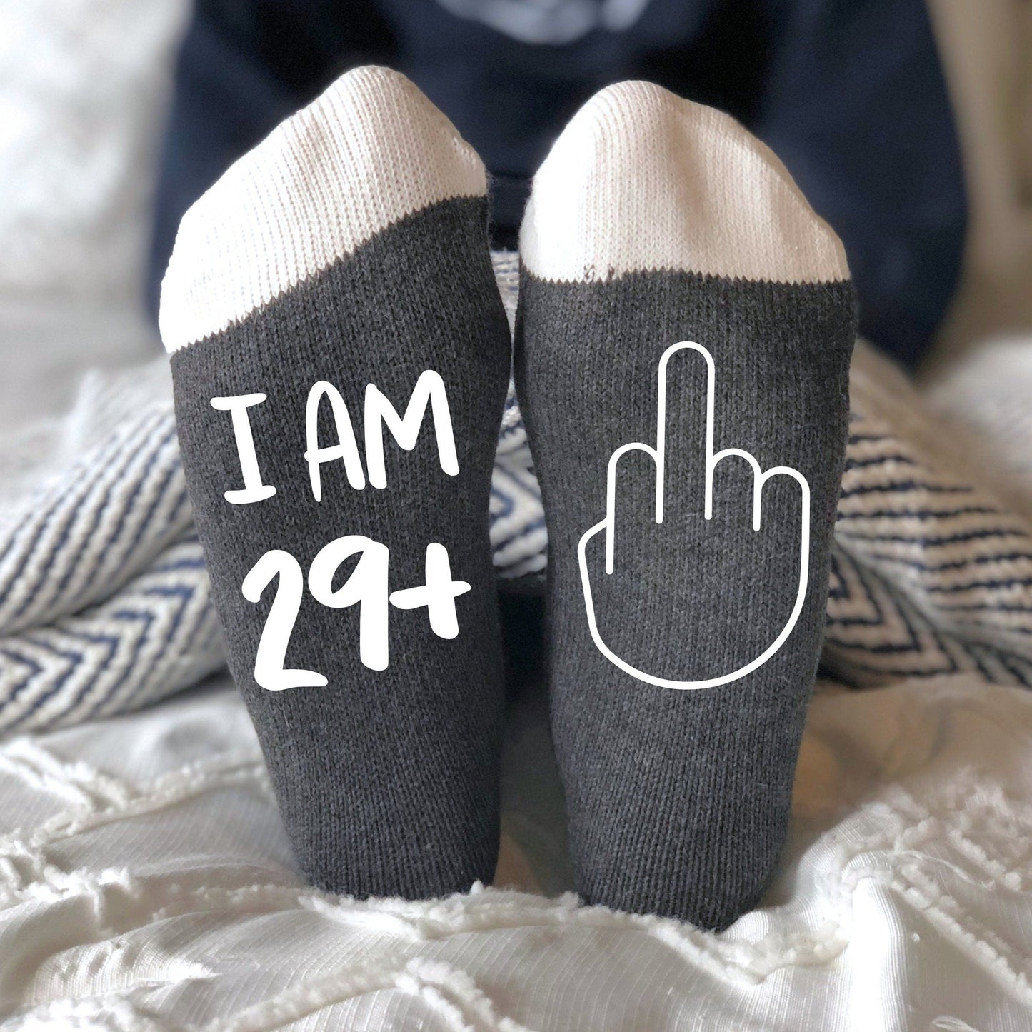 J'ai 29 ans et plus chaussettes d'anniversaire majeur