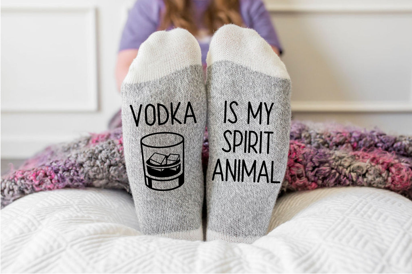 La vodka est mon animal spirituel Chaussettes