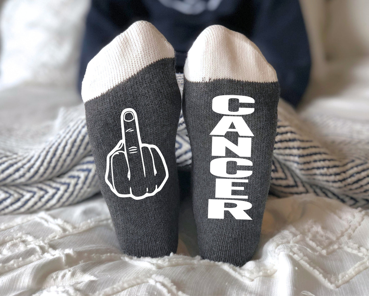 Fuck Cancer Chaussettes, cadeau de traitement de chimio