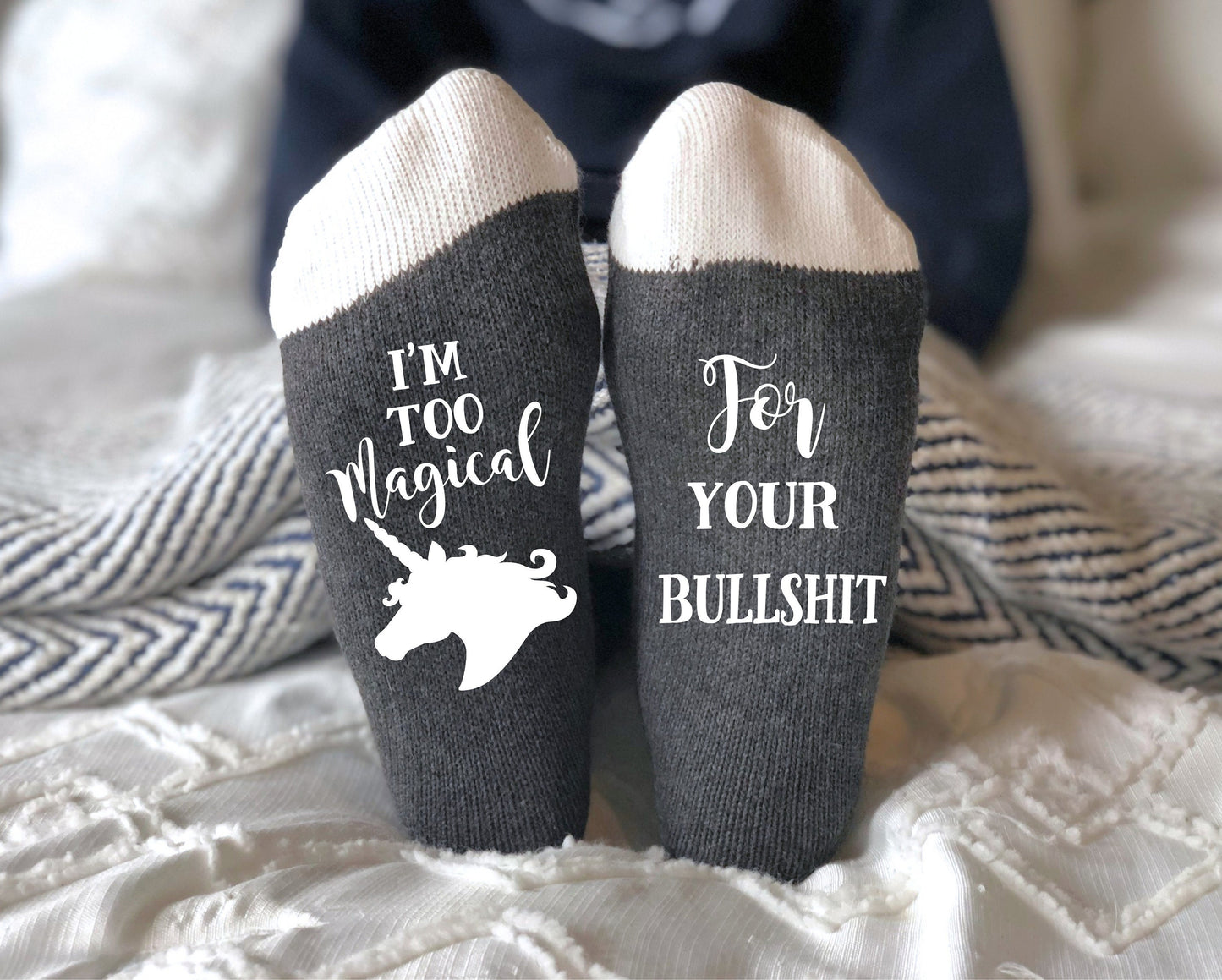 Je suis trop magique pour tes conneries de licorne Chaussettes