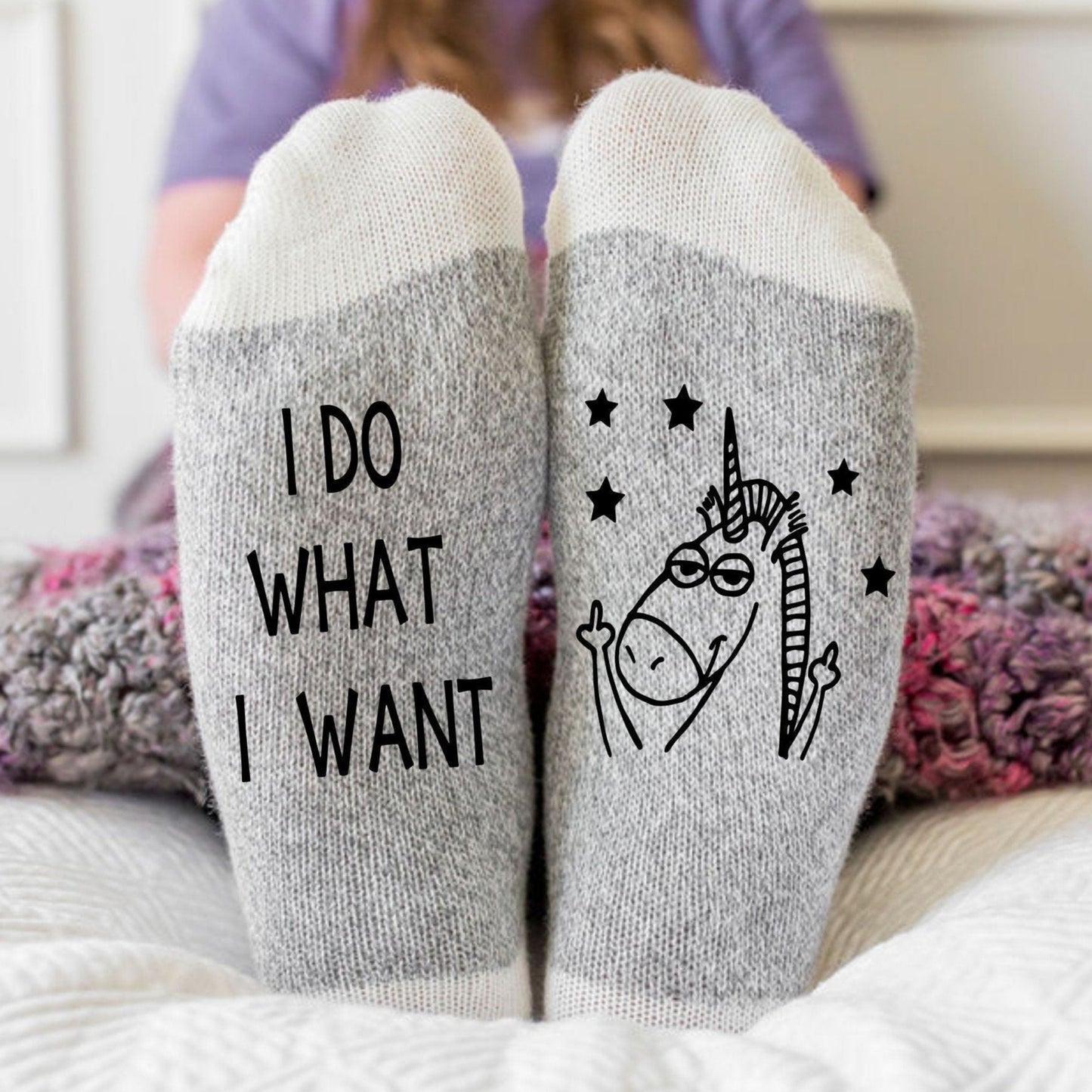 Je fais ce que je veux Chaussettes Licorne