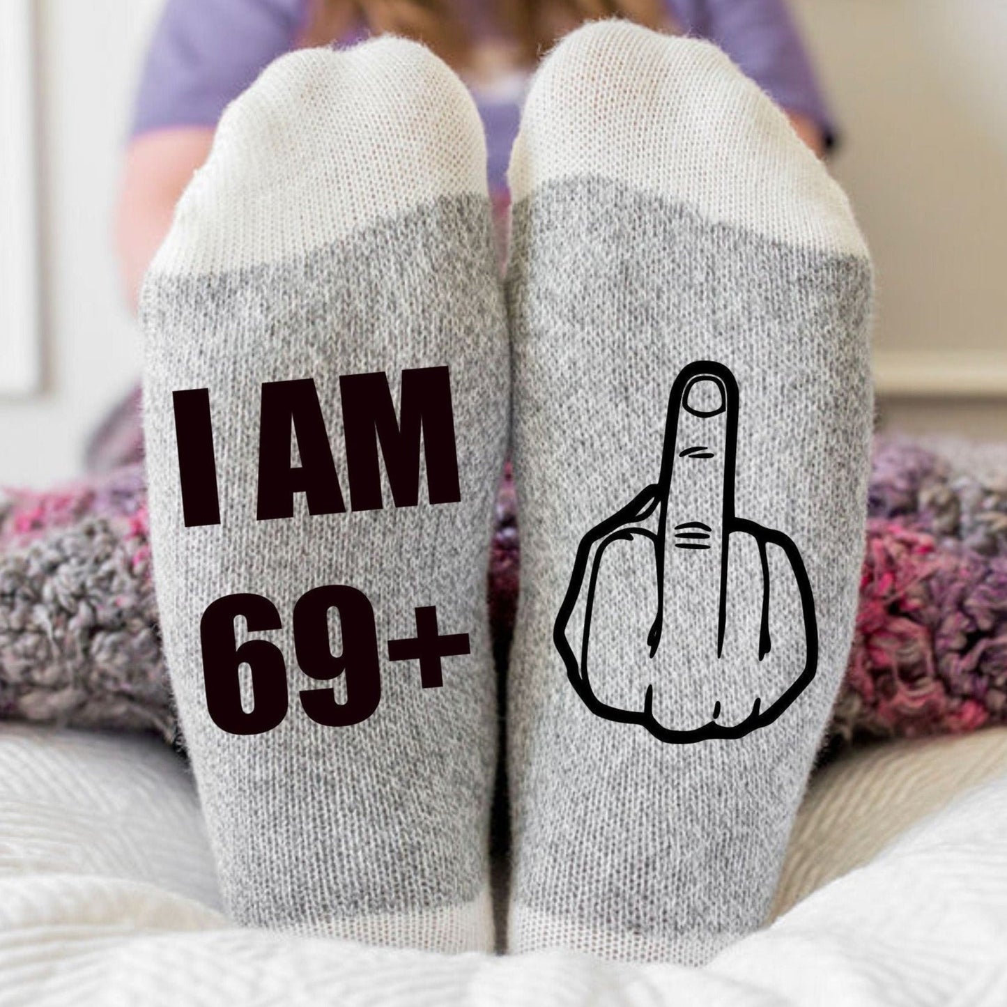 J'ai 69 ans et plus chaussettes majeurs, chaussettes 70e anniversaire