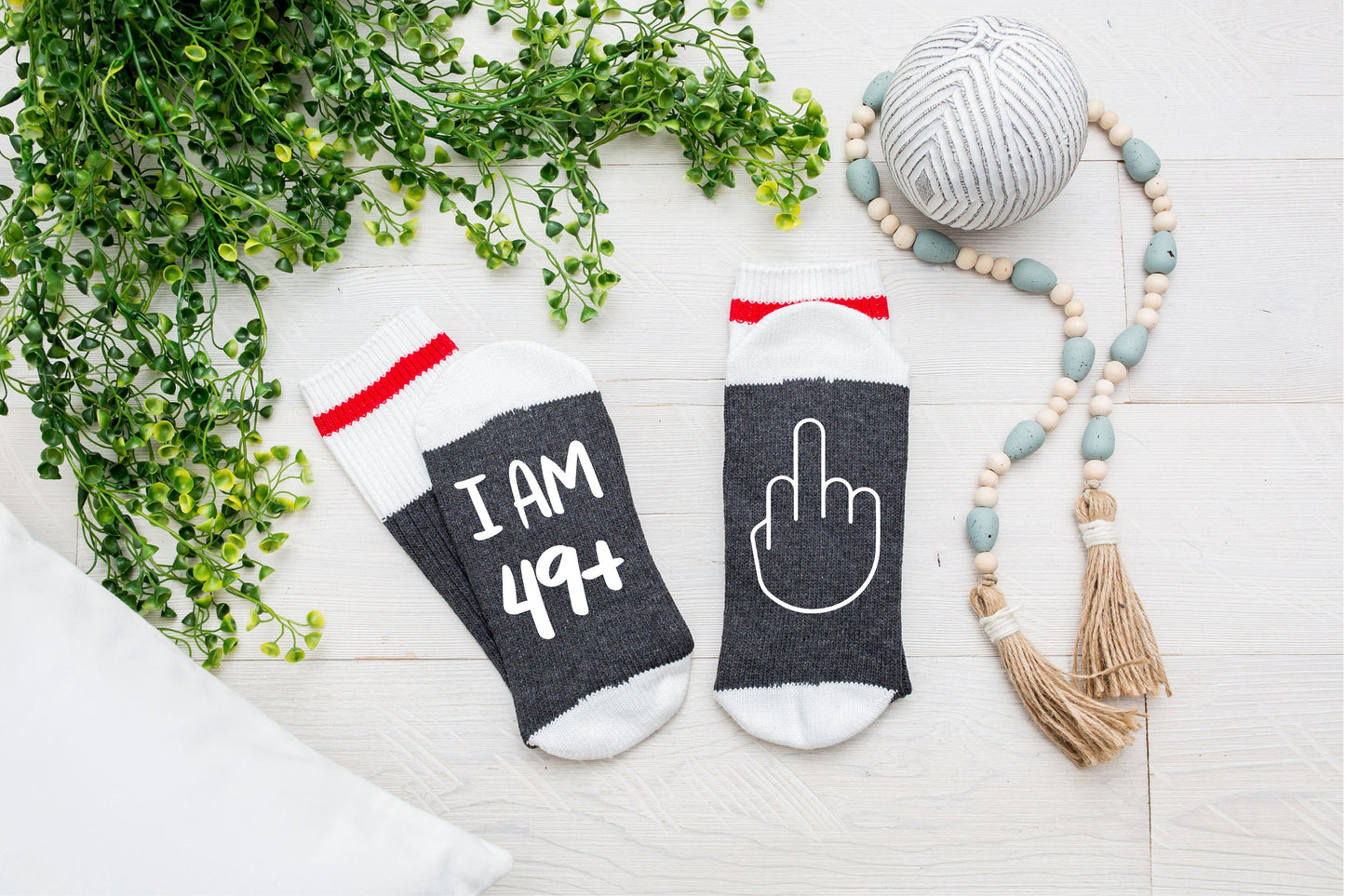 J'ai 49 ans et plus, majeur, chaussettes 50e anniversaire