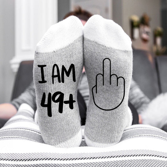 J'ai 49 ans et plus, majeur, chaussettes 50e anniversaire