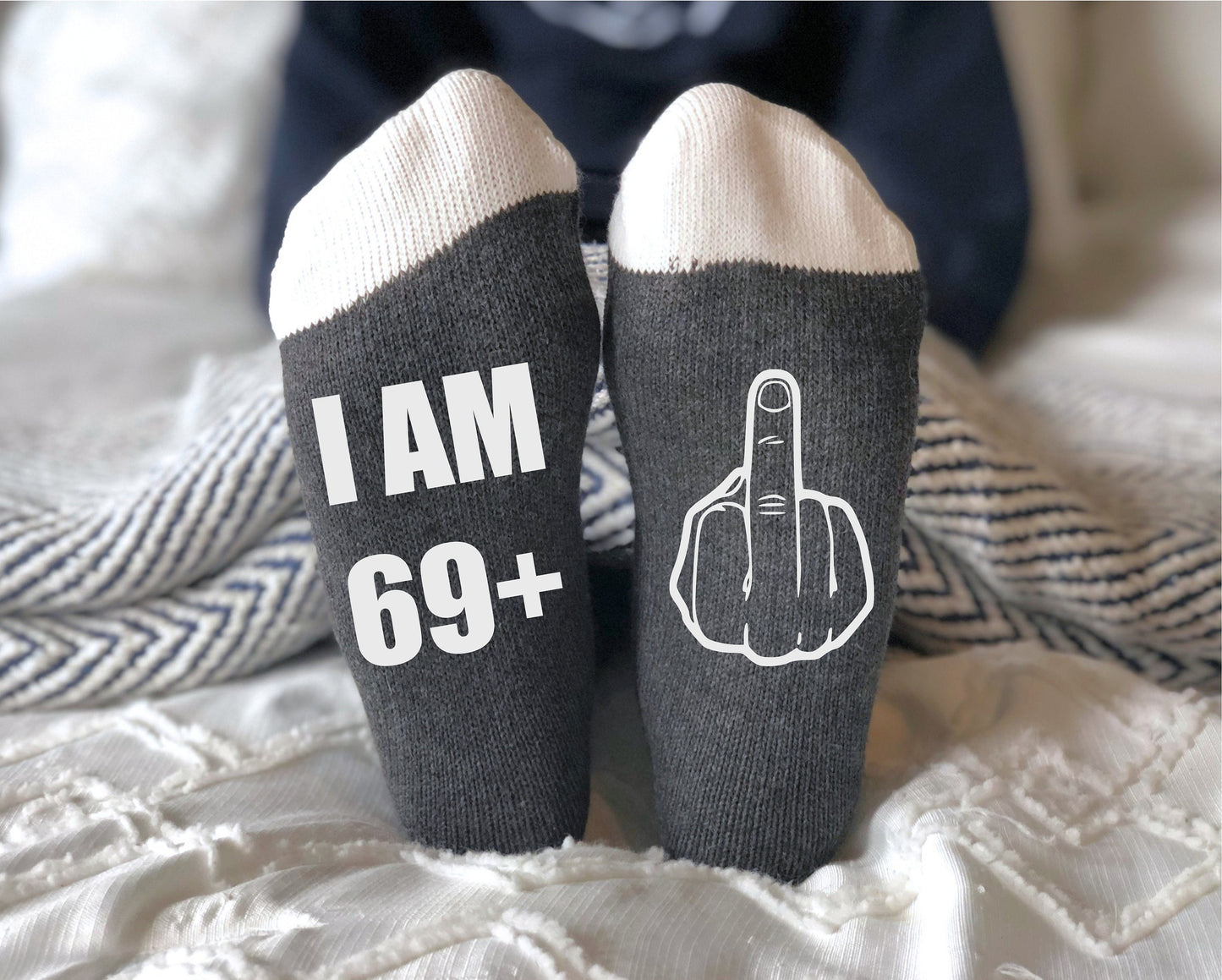 J'ai 69 ans et plus chaussettes majeurs, chaussettes 70e anniversaire