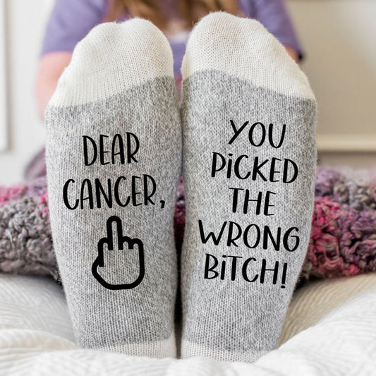 Dear Cancer, You picked the wrong Bitch Socks