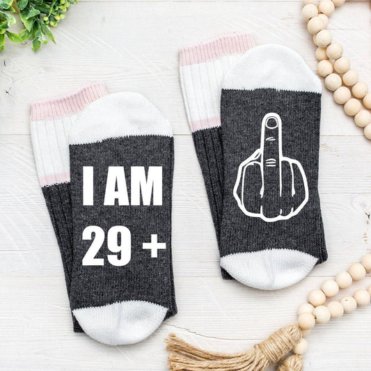 J'ai 29 ans et plus le majeur 30e anniversaire Chaussettes