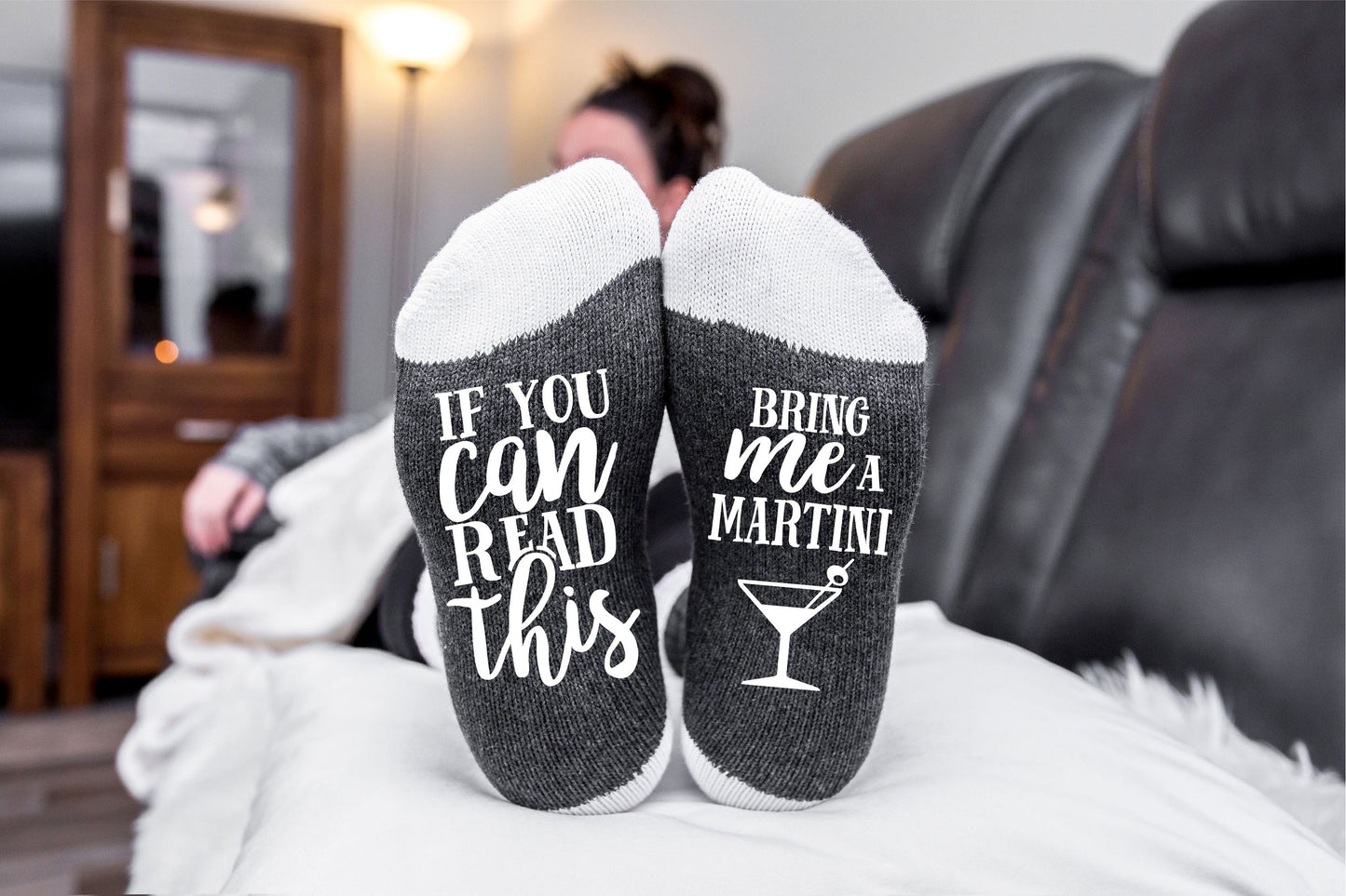 If You Can Read This Bring Me a Martini Socks