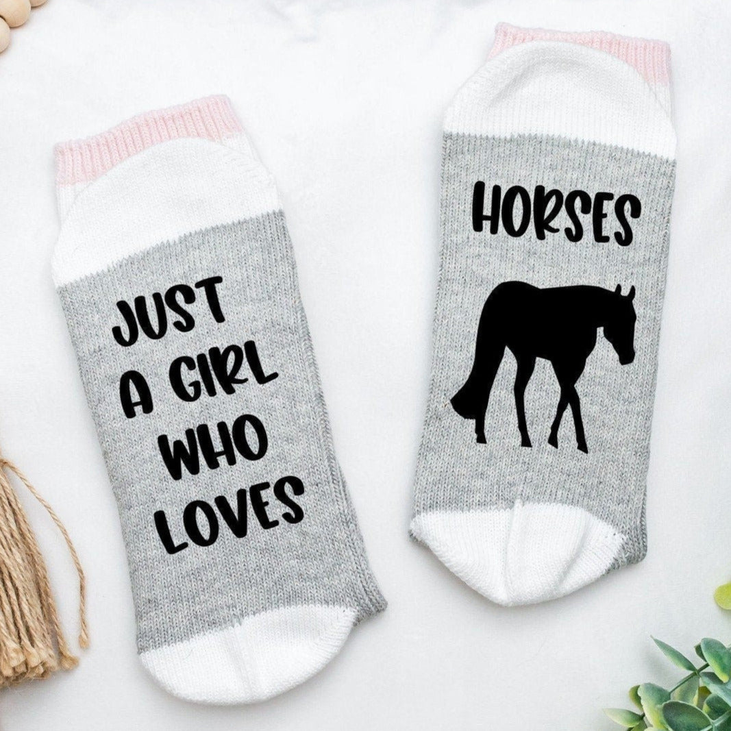 Juste une fille qui aime les chevaux Chaussettes