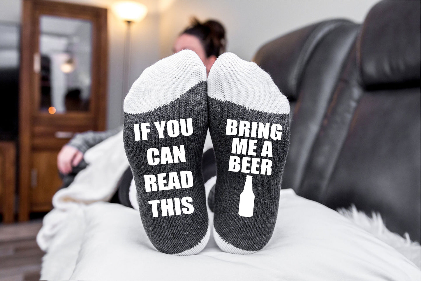 If you can read this bring me a Beer Socks