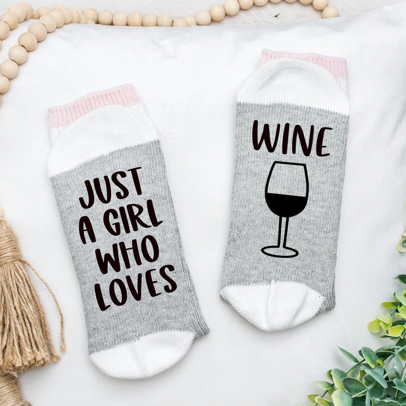 Juste une fille qui aime le vin Chaussettes