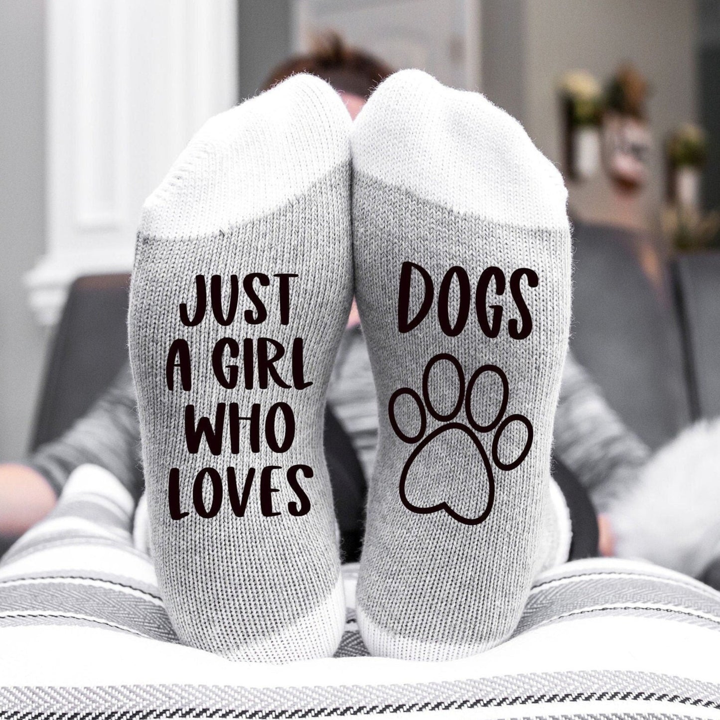 Juste une fille qui aime les chiens Chaussettes