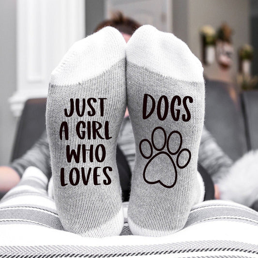 Juste une fille qui aime les chiens Chaussettes