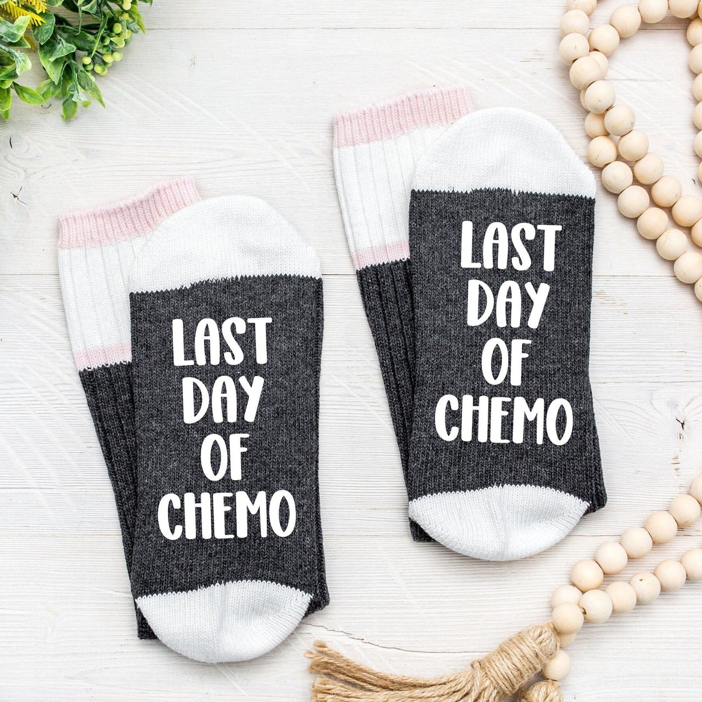 Cadeau du dernier jour de chimio, chaussettes pour le dernier jour de chimio